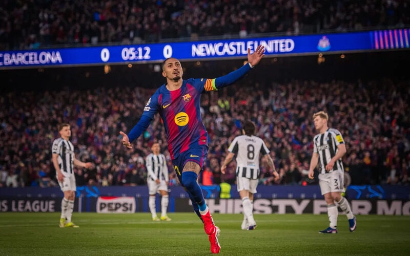 Barcelona vs Newcastle - Điểm 10 tuyệt đối dành cho Raphinha